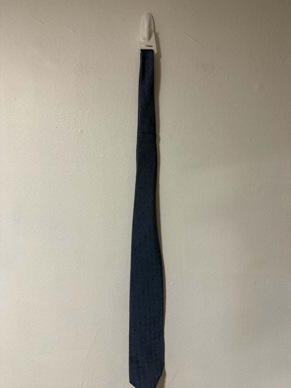 Perry Ellis Portfolio Blue Patterned Silk Necktie